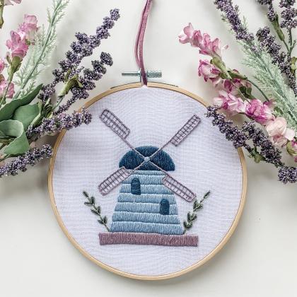 Windmill Hand Embroidery Pattern | ..