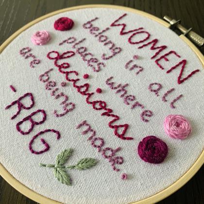 RBG Quote | RBG Embroidery | Hand E..