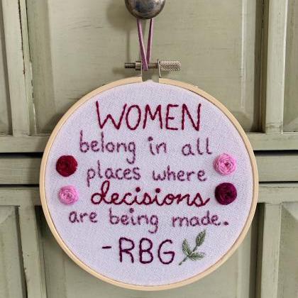 RBG Quote | RBG Embroidery | Hand E..