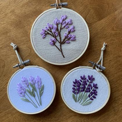 Lavender Hand Embroidery Pattern Pa..