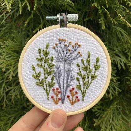 Wildflowers Hand Embroidery Pattern..