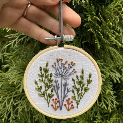 Wildflowers Hand Embroidery Pattern..