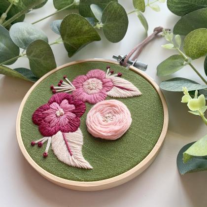 Pink Delight | Hand Embroidery Patt..