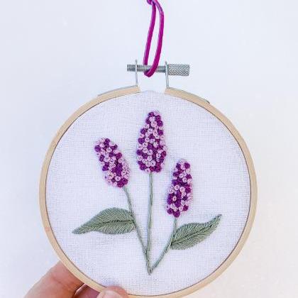 Lilacs Hand Embroidery Pattern | Mo..