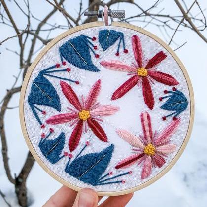 Tropical Blooms Hand Embroidery Pat..