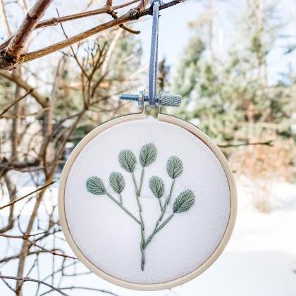 Eucalyptus Leaves Hand Embroidery P..
