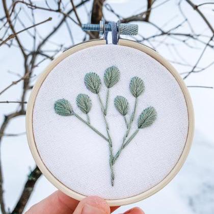 Eucalyptus Leaves Hand Embroidery P..