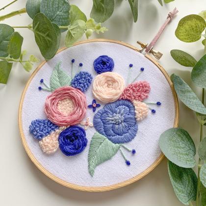 Spring Bouquet Embroidery Pattern |..