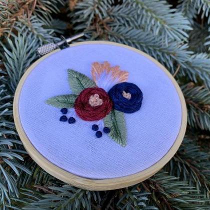 Simple Roses Embroidery Pattern | Pdf Beginner..